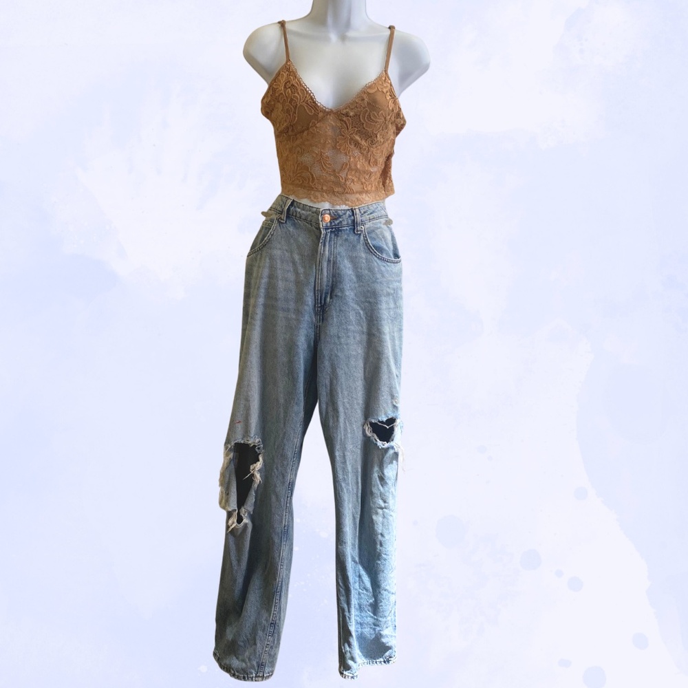 Grunge Ripped Baggy Jeans